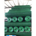 Malha de fio soldado com revestimento de PVC verde PVC